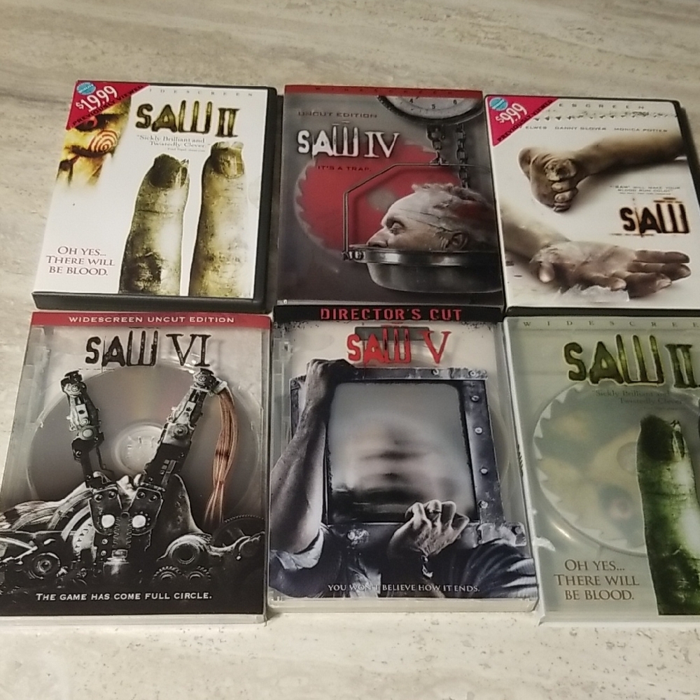 Saw Movie Collection DVD Lot